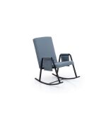 Mecedora de jardín Oden Outdoor gris, 60 cm de largo x 50 cm de profundidad x 65 cm de alto
