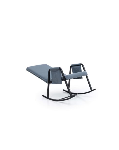 Mecedora de jardín Oden Outdoor gris, 60 cm de largo x 50 cm de profundidad x 65 cm de alto