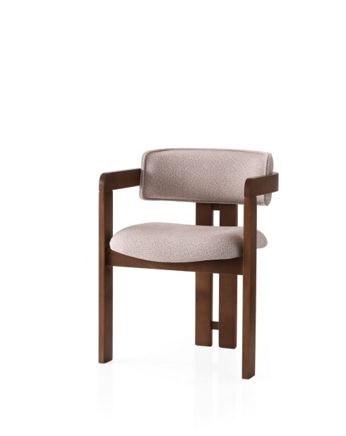Chaise Cozy noix crème - l. 57 cm x H. 76 cm x P. 44 cm