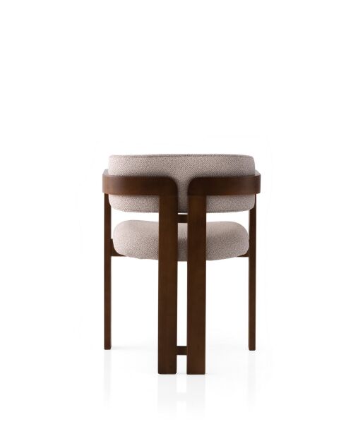 Chaise Cozy noix crème - l. 57 cm x H. 76 cm x P. 44 cm