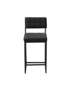 Tabouret de bar Rétro anthracite - l.40 cm x H. 98 cm x P. 40 cm