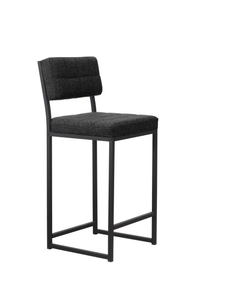 Tabouret de bar Rétro anthracite - l.40 cm x H. 98 cm x P. 40 cm