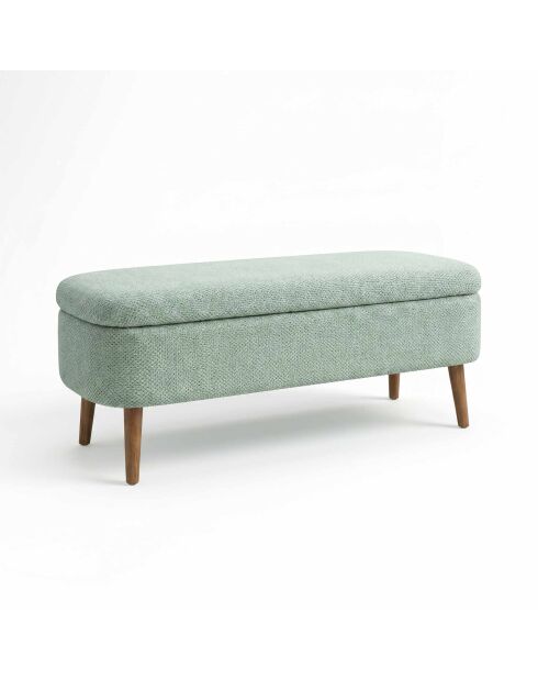 Banc Lin Oslo vert - l . 90 cm x H. . 46 cm x P. 35 cm
