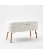 Banc Oslo Wellsoft blanc - l . 90 cm x H. 46 cm x P. 35 cm