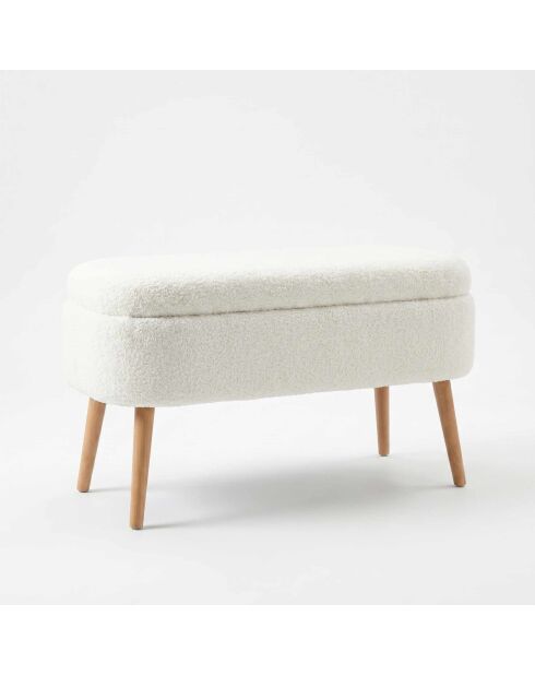 Banc Oslo Wellsoft blanc - l . 90 cm x H. 46 cm x P. 35 cm