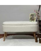 Banc Oslo Wellsoft blanc - l . 90 cm x H. 46 cm x P. 35 cm