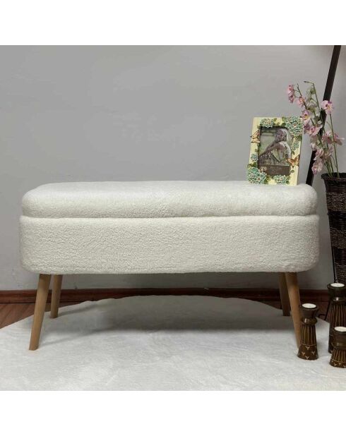 Banc Oslo Wellsoft blanc - l . 90 cm x H. 46 cm x P. 35 cm