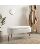 Banc Oslo Wellsoft blanc - l . 90 cm x H. 46 cm x P. 35 cm