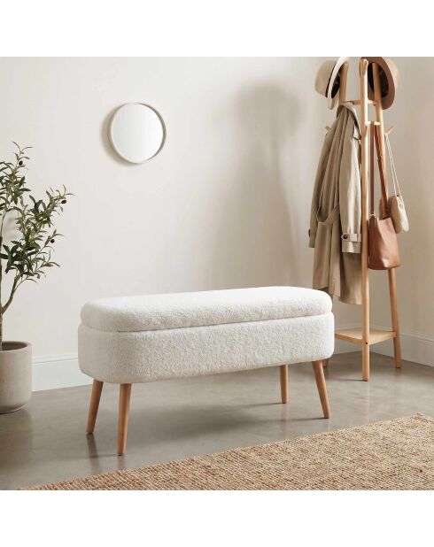 Banc Oslo Wellsoft blanc - l . 90 cm x H. 46 cm x P. 35 cm