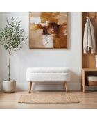 Banc Oslo Wellsoft blanc - l . 90 cm x H. 46 cm x P. 35 cm