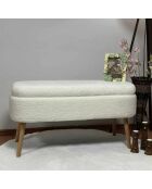 Banc Oslo Wellsoft blanc - l . 90 cm x H. 46 cm x P. 35 cm