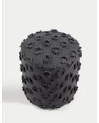 Petit pouf Astrid anthracite - l.40 cm x H. 45 cm x P. 40 cm