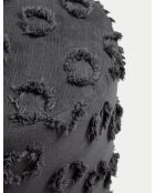 Petit pouf Astrid anthracite - l.40 cm x H. 45 cm x P. 40 cm