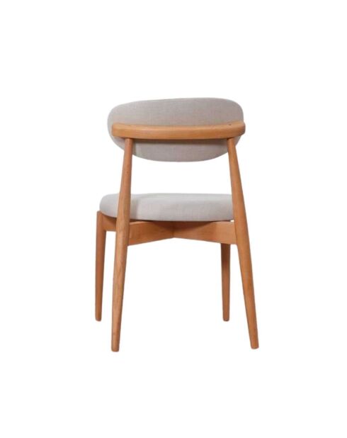 Set von 2 Stühlen Böhmische Eiche beige - L. 44 cm x H. 81 cm x T. 50 cm