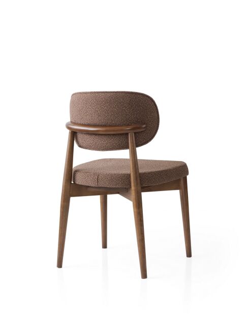 Chaise Mateo Brune - l. 55 cm x H. 75 cm x P. 50 cm