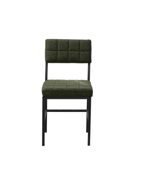 Chaise Dubaï verte - l.40 cm x H. 82 cm x P. 40 cm