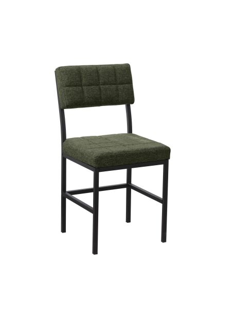Chaise Dubaï verte - l.40 cm x H. 82 cm x P. 40 cm