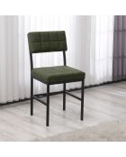 Chaise Dubaï verte - l.40 cm x H. 82 cm x P. 40 cm