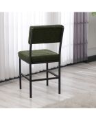 Chaise Dubaï verte - l.40 cm x H. 82 cm x P. 40 cm