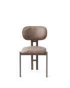 Lot de 2 chaises Muriz Vison Cappuccino - l.43 cm x H. 83 cm x P. 47.5 cm