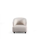 Fauteuil Rena blanc - L. 85 cm x l. 80 cm x H 80 cm