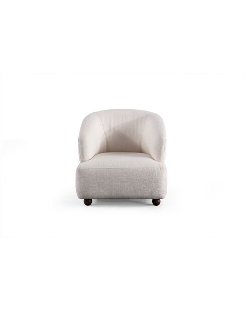 Fauteuil Rena blanc - L. 85 cm x l. 80 cm x H 80 cm