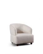 Fauteuil Rena blanc - L. 85 cm x l. 80 cm x H 80 cm