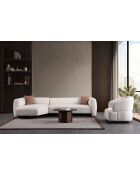 Fauteuil Rena blanc - L. 85 cm x l. 80 cm x H 80 cm