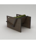 Fauteuil Gagnant noir vert - l. 74 cm x H. 57 cm x P. 92 cm
