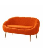 Divano a 2 posti Lida arancione - l. 130 cm x H. 105 cm x P. 50 cm