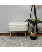Banc Mini Oslo blanc - l. 60 cm  x H. 46 cm  x P. 35 cm