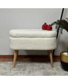 Banc Mini Oslo blanc - l. 60 cm  x H. 46 cm  x P. 35 cm
