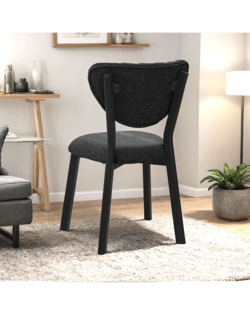Silla Elma antracita, 47 cm de largo x 85 cm de alto x 45 cm de profundidad
