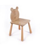Chaise enfant BLTYZAKTV043 Chêne - l . 30 cm x H. 55 cm x P.30 cm