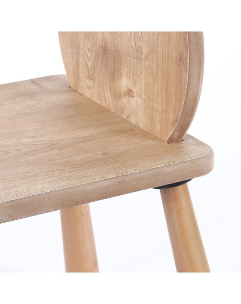 Chaise enfant BLTYZAKTV043 Chêne - l . 30 cm x H. 55 cm x P.30 cm