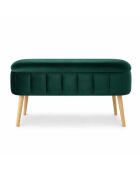 Banc Oslo Babyface émeraude - l. 90 cm x H. 46 cm x P. 35 cm
