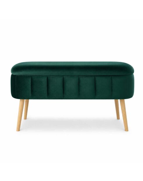 Banc Oslo Babyface émeraude - l. 90 cm x H. 46 cm x P. 35 cm