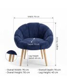 Fauteuil Papaye Anthracite - l . 70 cm  x H. 110 cm  x P. 70 cm