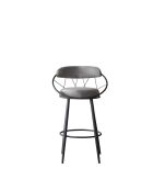 Tabouret de bar Relax gris - l.60 cm x H. 109 cm x P. 60 cm