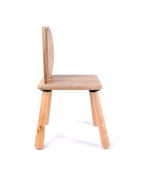 Chaise enfant BLTYZAKTV042 Chêne - l . 30 cm x H. 57 cm x P. 30 cm