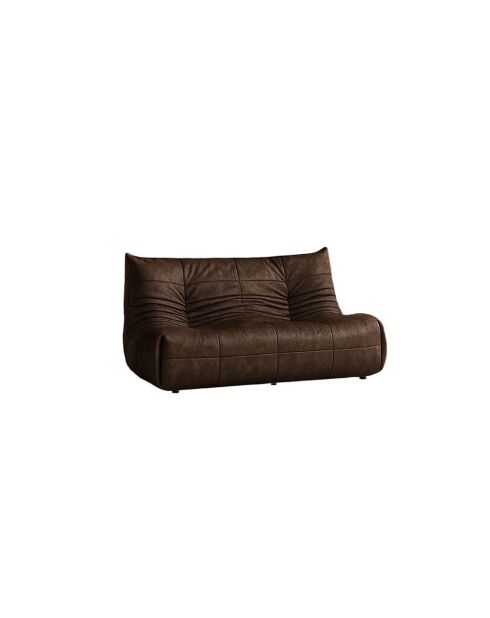Bocek braunes 2-Sitzer-Sofa - L. 145 cm x B. 100 cm x H. 80 cm