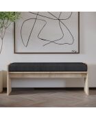 Banc Perle Chêne Saphir - l . 120 cm  x H. . 45 cm  x P. 35 cm