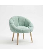 Fauteuil Marguerite vert - l . 70 cm  x H. 110 cm  x P. 70 cm