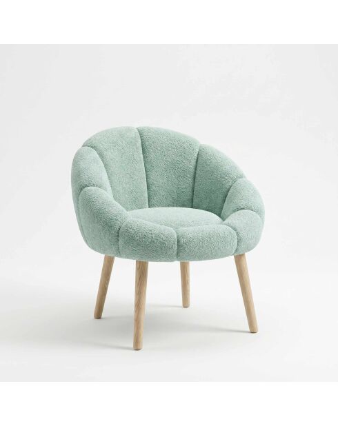 Fauteuil Marguerite vert - l . 70 cm  x H. 110 cm  x P. 70 cm
