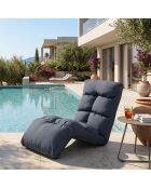Mecedora de jardín Fuwa Outdoor antracita, 60 cm de largo x 50 cm de profundidad x 35 cm de profundidad