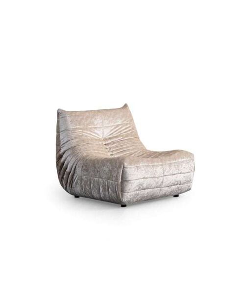 Fauteuil Bocek crème - L. 90 cm x l. 100 cm x H. 80 cm