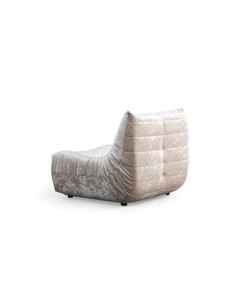 Fauteuil Bocek crème - L. 90 cm x l. 100 cm x H. 80 cm