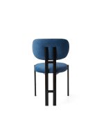 Lot de 2 chaises Muriz bleu marine/ noir - l.43 cm x H. 83 cm x P. 47.5 cm
