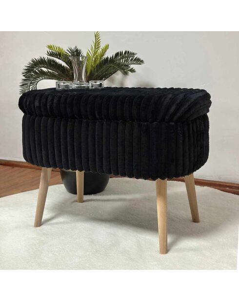 Lin Mini Oslo Toscano bank zwart - B. 60 cm x H. 46 cm x D. 35 cm