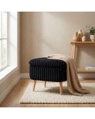 Lin Mini Oslo Toscano bank zwart - B. 60 cm x H. 46 cm x D. 35 cm